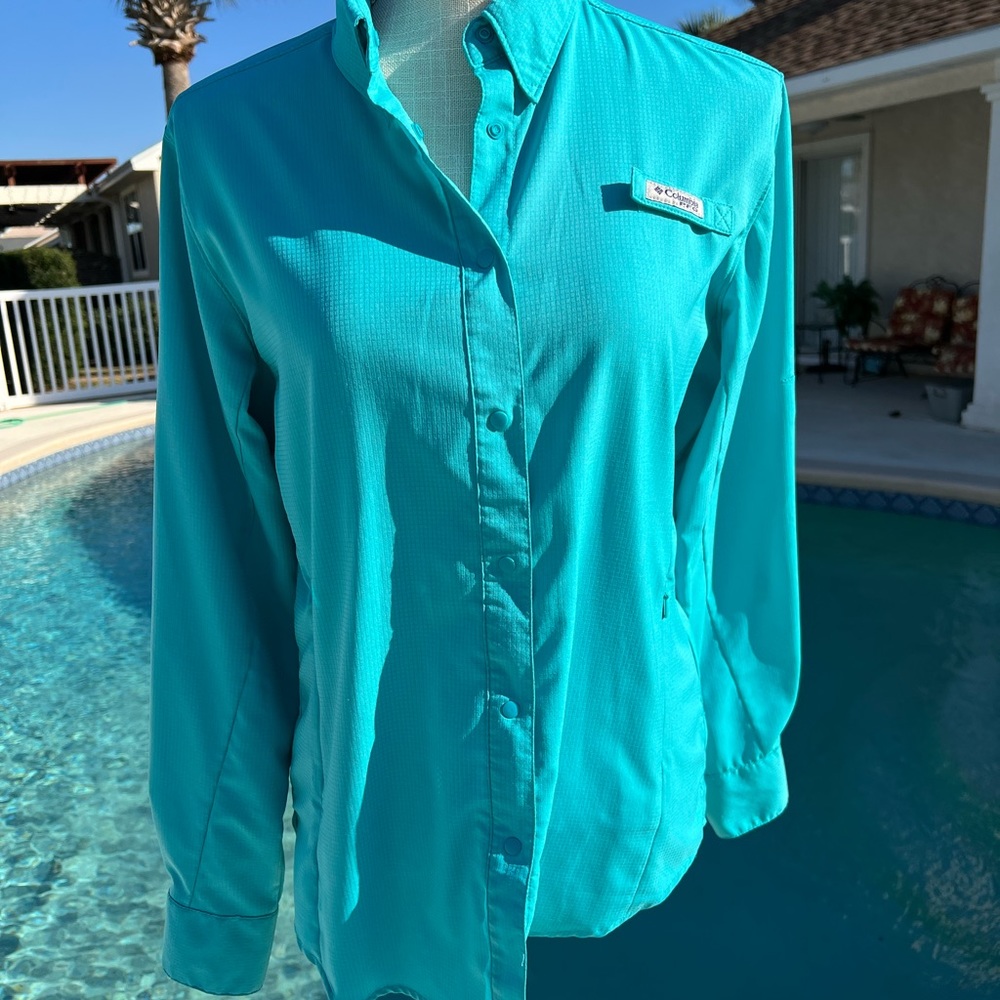 Columbia Performance Fishing Gear Long Sleeve Shirt Medium